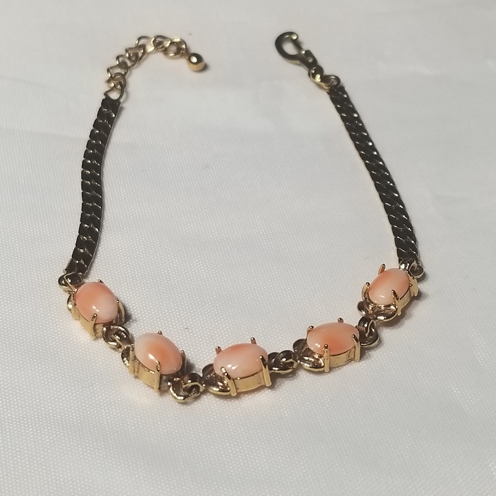 ANGEL SKIN CORAL COLOR GOLD PLATED - Picture 5 of 10